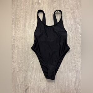 Sexy Black One-Piece Swimsuit